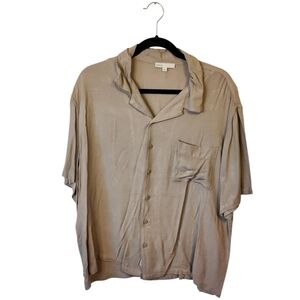 Onia Light Taupe Short-Sleeve Shirt